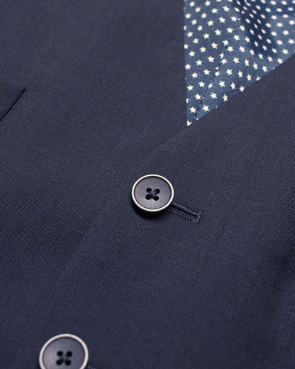3 Piece Suit in Navy Panama - Holland Esquire